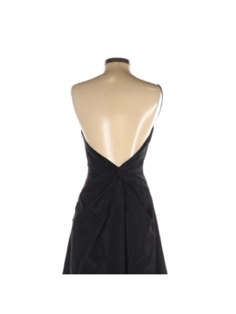Laundry By Shelli Segal Black Spaghetti-Strap Maxi Gown - Picture 3 of 3
